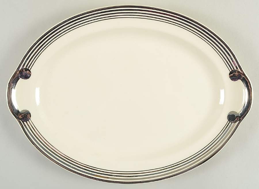 1872 13" Oval Serving Platter by Taylor, Smith & Taylor (Ts&T)-1