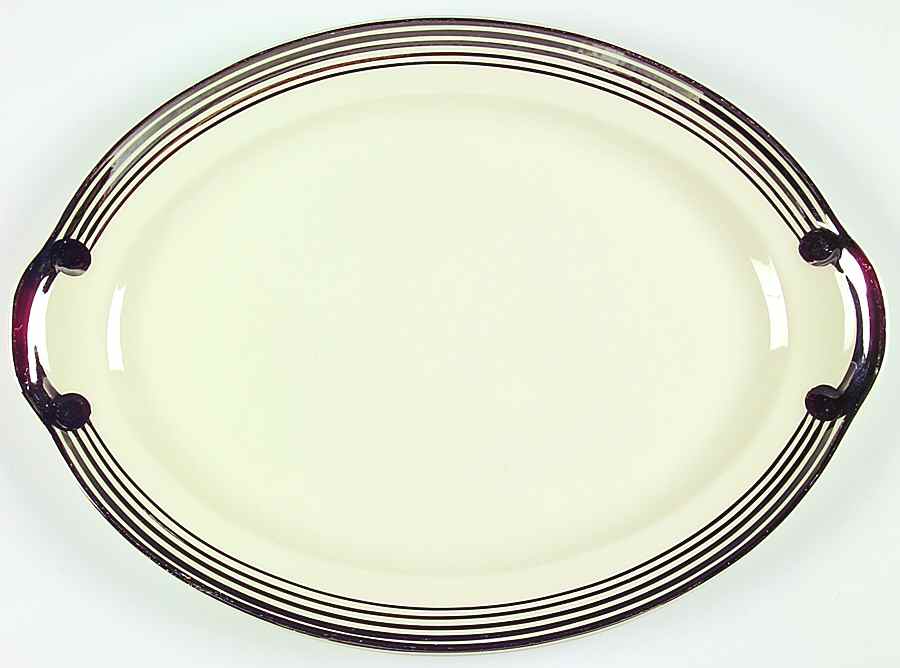 1872 15" Oval Serving Platter by Taylor, Smith & Taylor (Ts&T)-1
