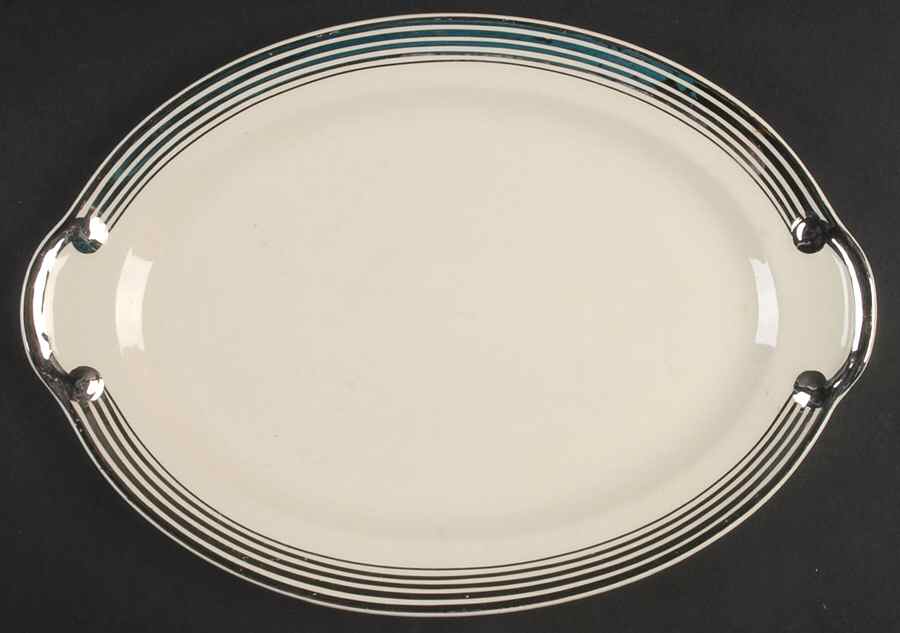 1872 11" Oval Serving Platter by Taylor, Smith & Taylor (Ts&T)-1