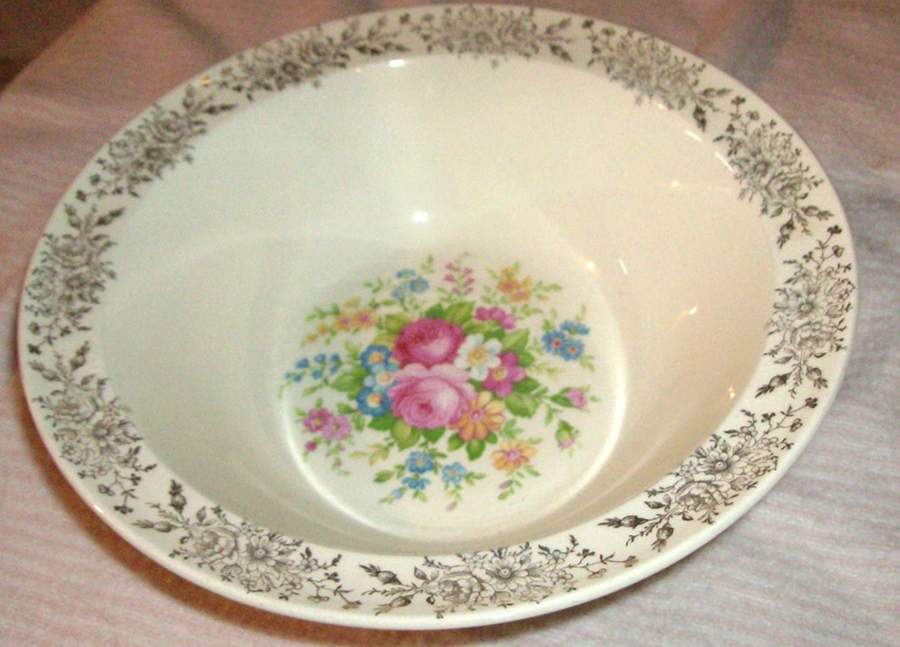 1875 1-2 9" Round Vegetable Bowl by Taylor, Smith & Taylor (Ts&T)-1