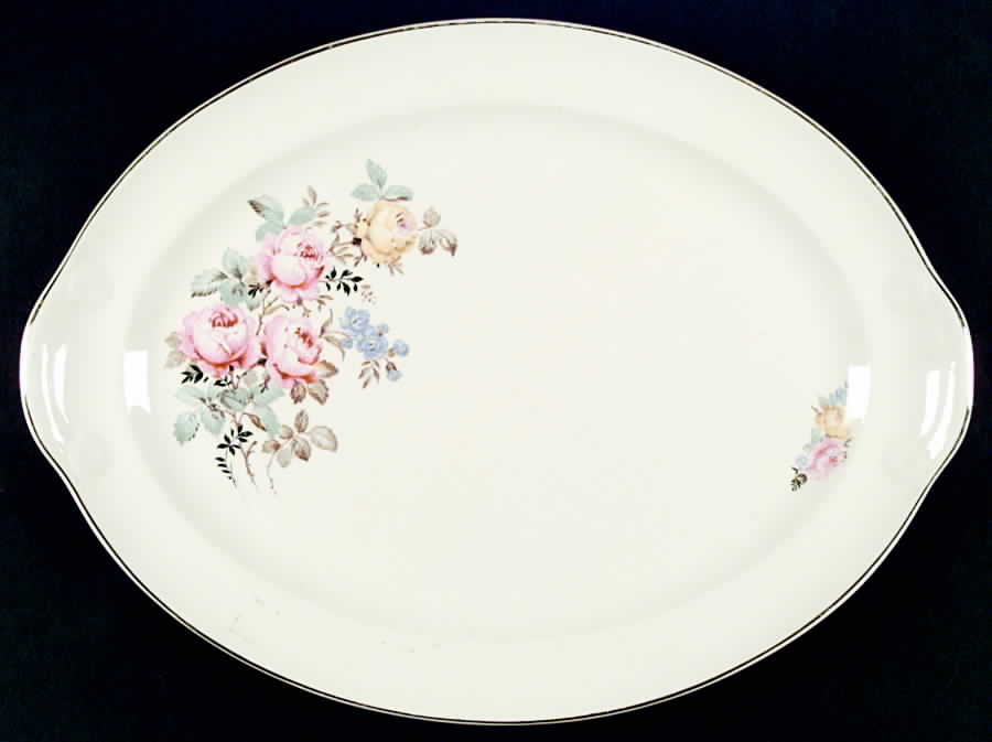 1916 15" Oval Serving Platter by Taylor, Smith & Taylor (Ts&T)-1