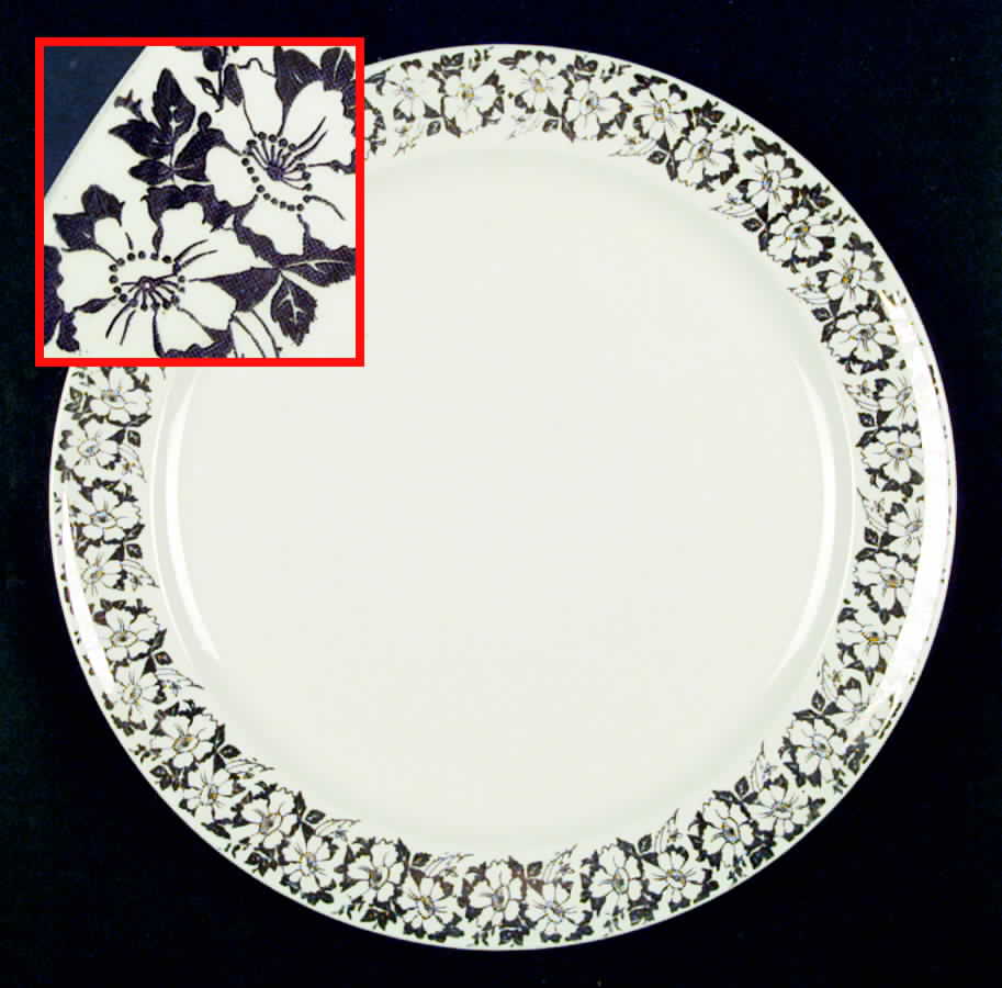 1966 1-2 Dinner Plate by Taylor, Smith & Taylor (Ts&T)-1