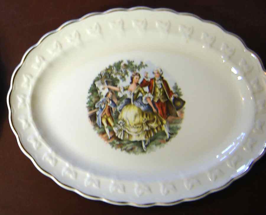 2096 13" Oval Serving Platter by Taylor, Smith & Taylor (Ts&T)-1