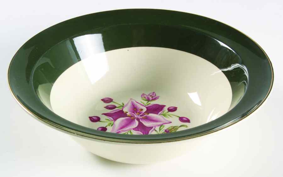 Appalachian Heirloom Bonnie (Gold Trim) 8" Round Vegetable Bowl by Taylor, Smith & Taylor (Ts&T)-1