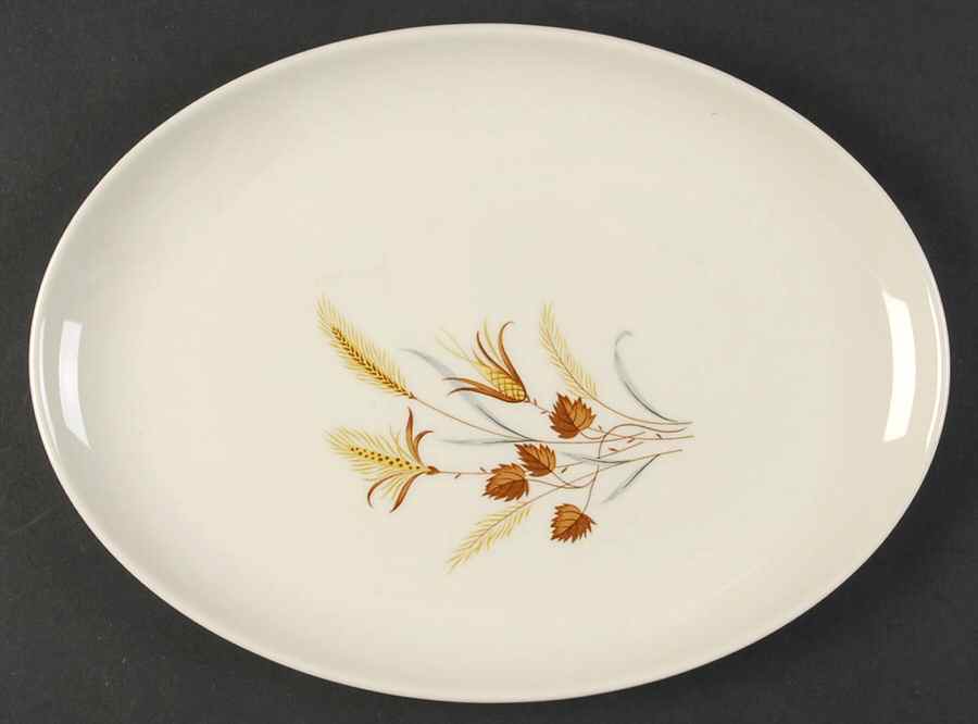 Autumn Harvest 11" Oval Serving Platter by Taylor, Smith & Taylor (Ts&T)-1