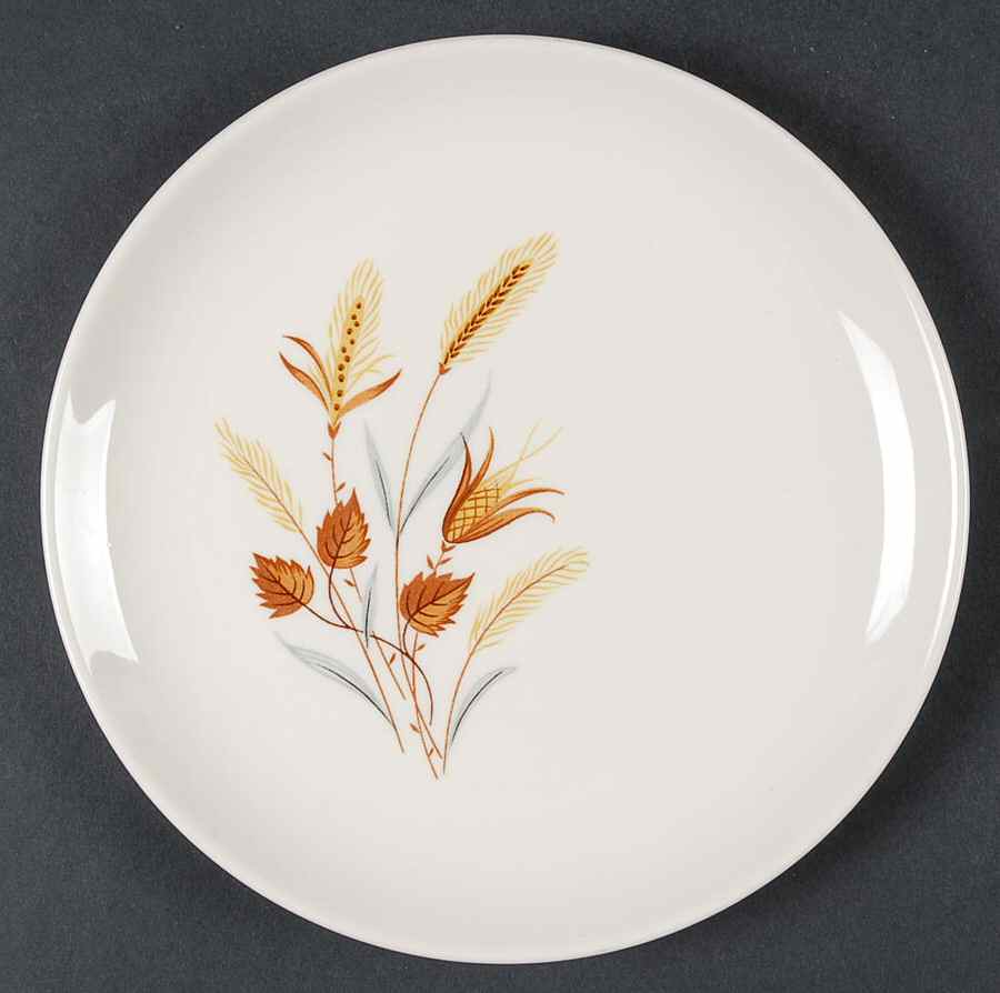 Autumn Harvest Bread & Butter Plate by Taylor, Smith & Taylor (Ts&T)-1