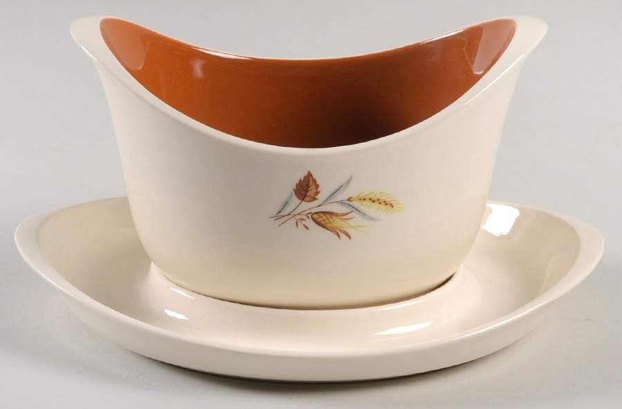 Autumn Harvest Gravy Boat & Underplate by Taylor, Smith & Taylor (Ts&T)-1