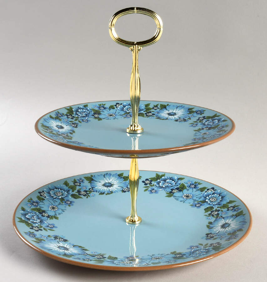 Azura 6 5/8"-10"  2 Tiered Serving Tray (Dp, Sp) HC by Taylor, Smith & Taylor (Ts&T)-1