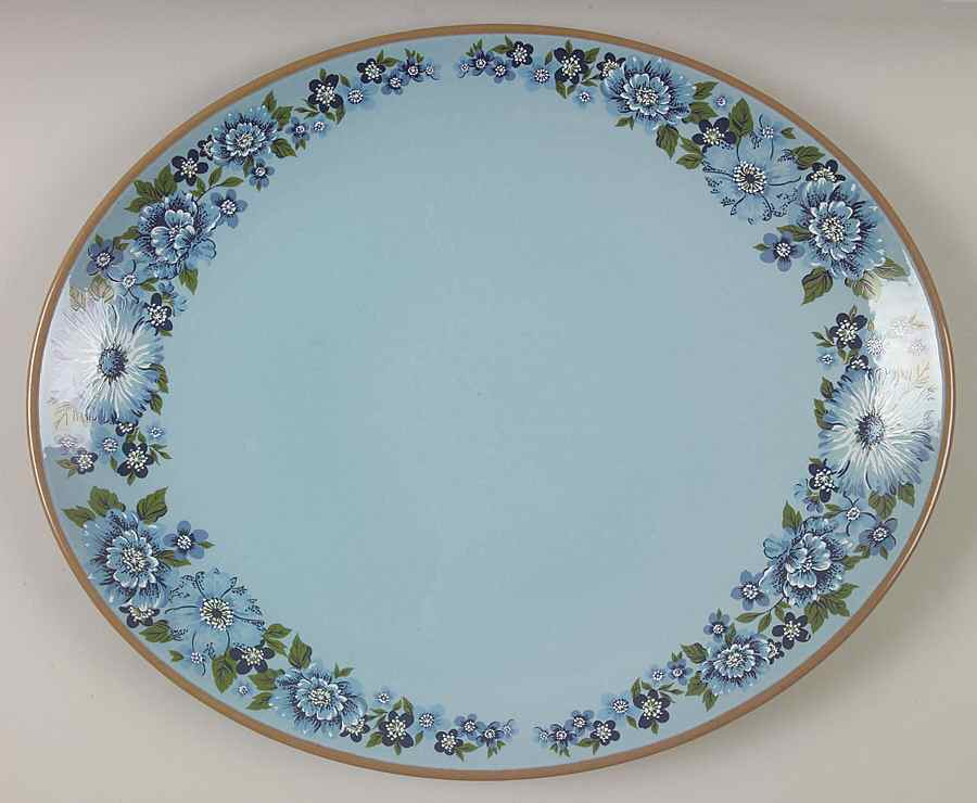Azura 13" Oval Serving Platter by Taylor, Smith & Taylor (Ts&T)-1