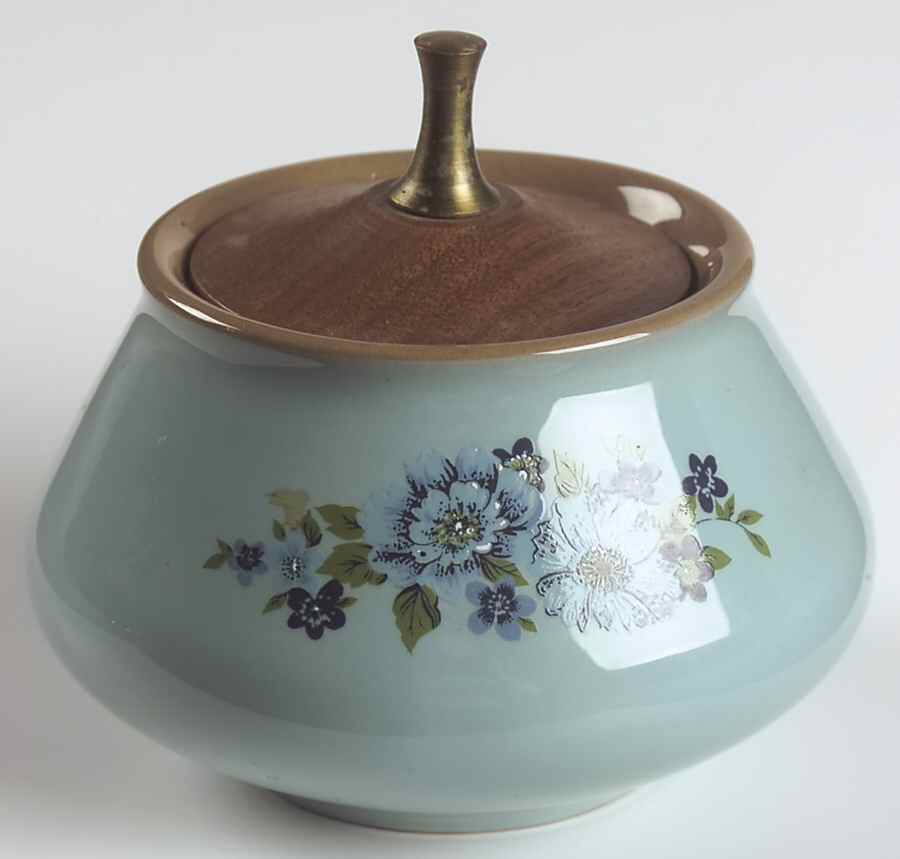 Azura Sugar Bowl & Lid by Taylor, Smith & Taylor (Ts&T)-1