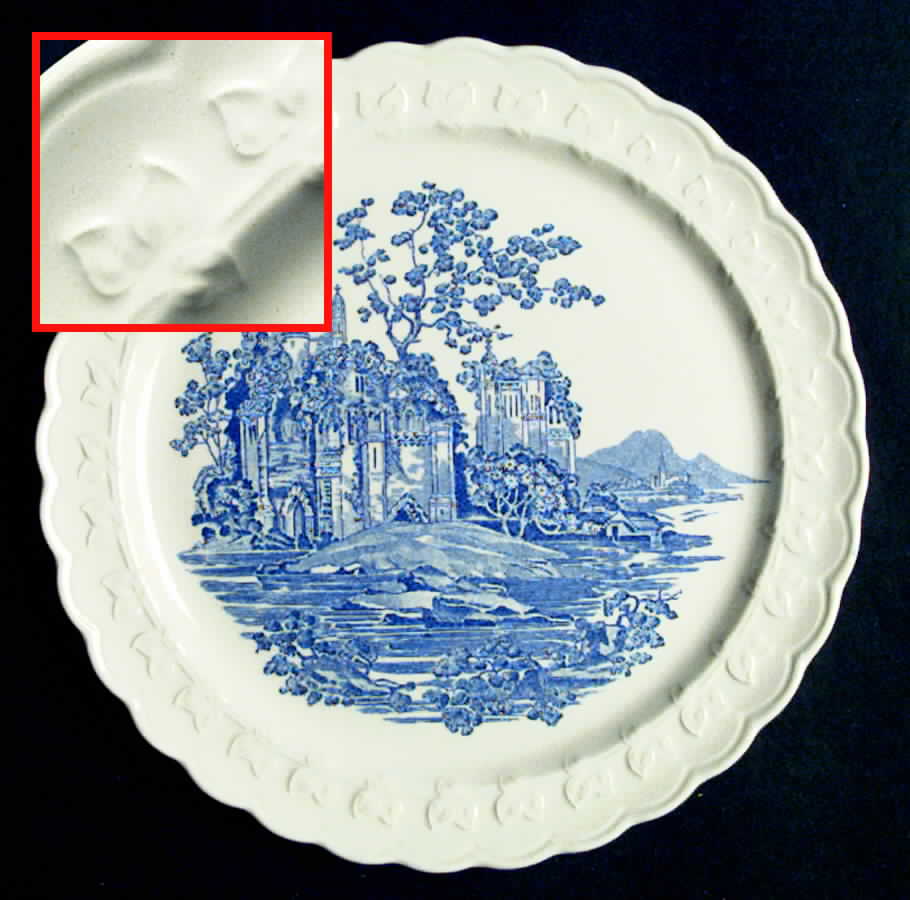 Blue Castle Dinner Plate by Taylor, Smith & Taylor (Ts&T)-1