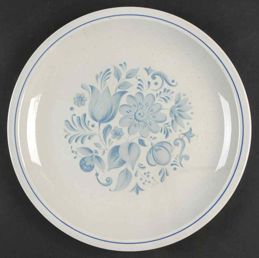 Blue Delft (Thin) 12" Chop Plate (Round Platter) by Taylor, Smith & Taylor (Ts&T)-1