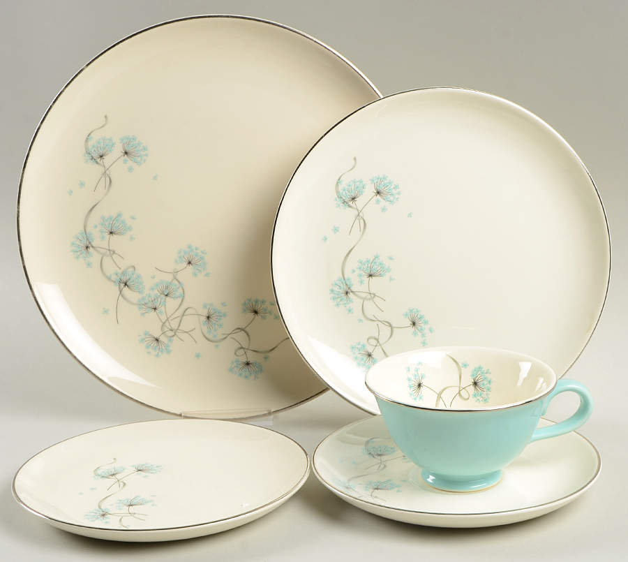 Blue Lace 5 Piece Place Setting by Taylor, Smith & Taylor (Ts&T)-1
