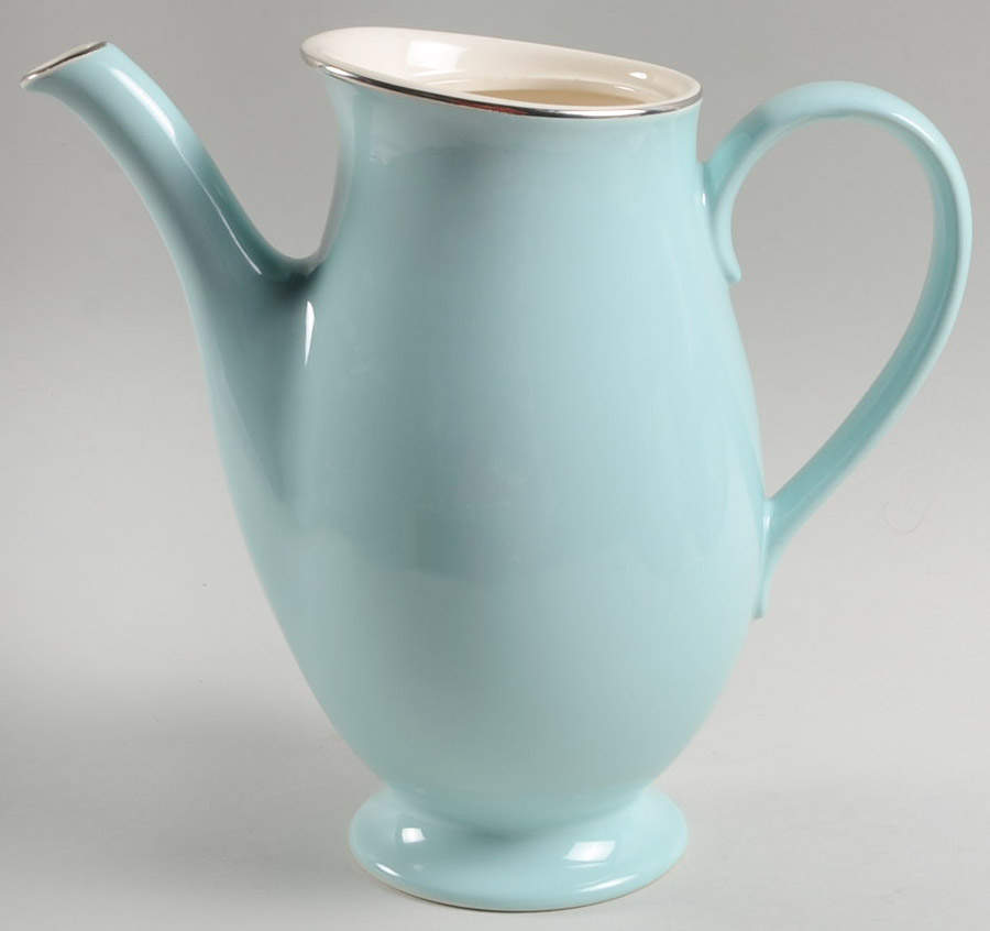 Blue Lace Coffee Pot No Lid by Taylor, Smith & Taylor (Ts&T)-1