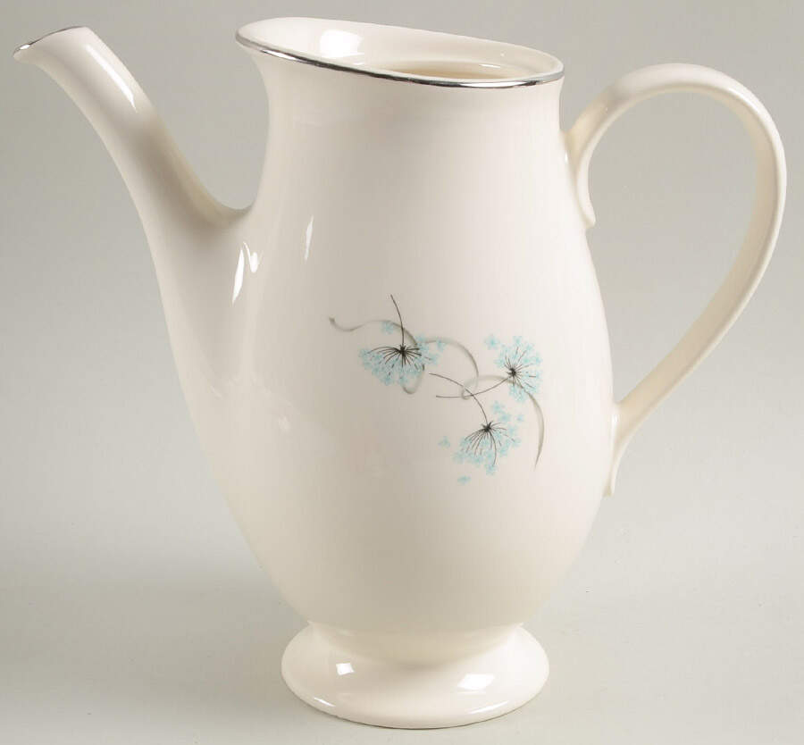 Blue Lace Coffee Pot No Lid by Taylor, Smith & Taylor (Ts&T)-1