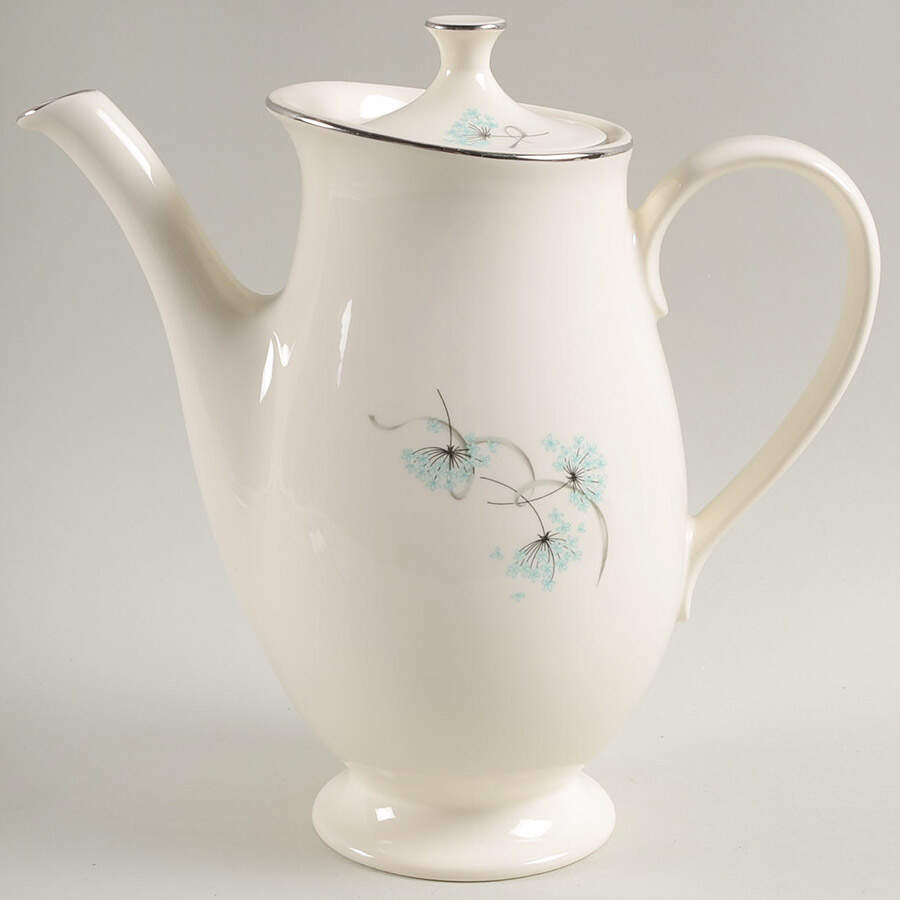 Blue Lace Coffee Pot & Lid by Taylor, Smith & Taylor (Ts&T)-1