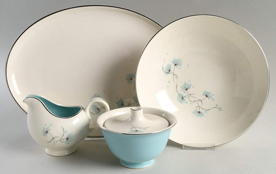 Blue Lace 5 Piece Hostess Set by Taylor, Smith & Taylor (Ts&T)-1