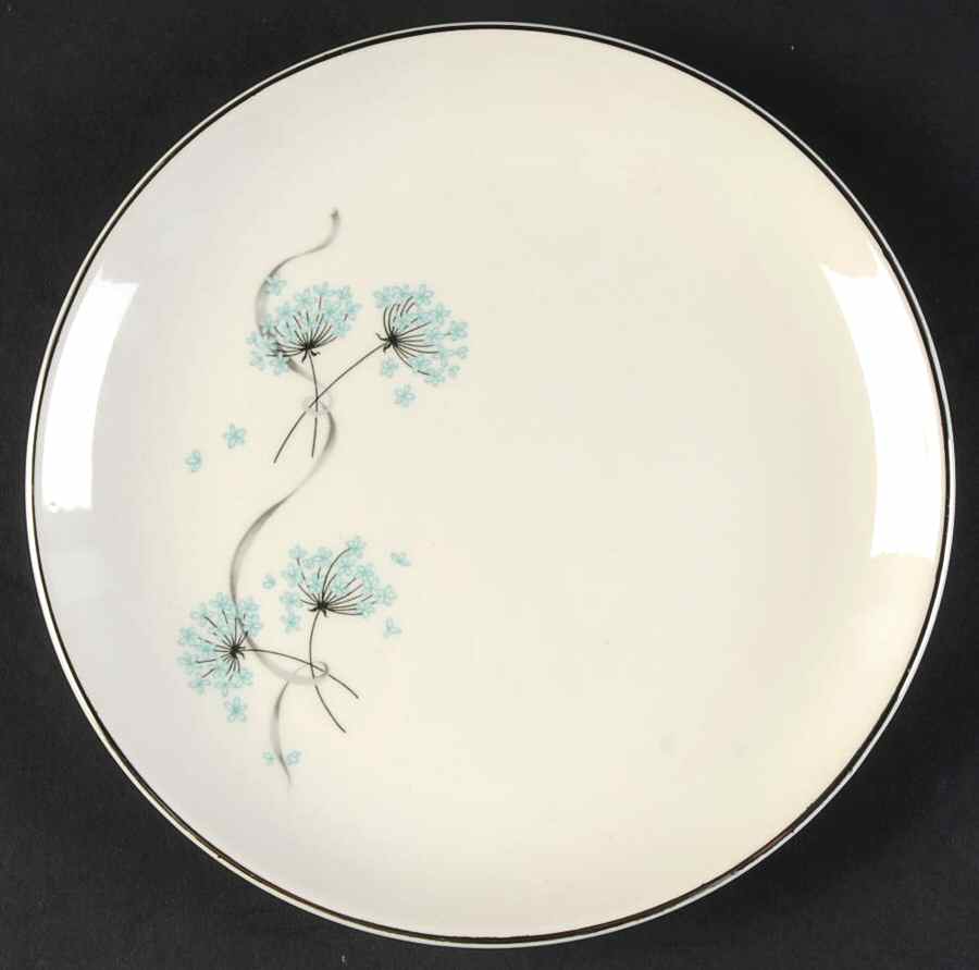 Blue Lace Bread & Butter Plate by Taylor, Smith & Taylor (Ts&T)-1
