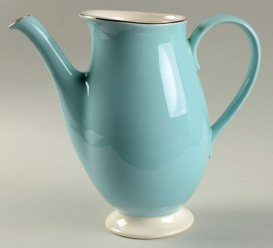 Blue Lace Coffee Pot No Lid by Taylor, Smith & Taylor (Ts&T)-1
