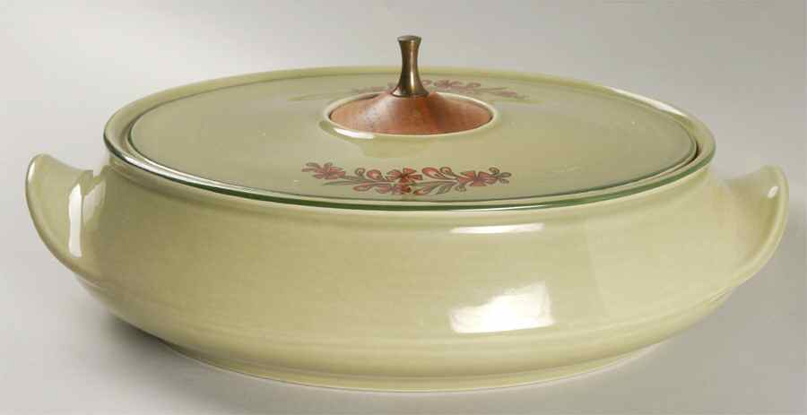 Bonnie Green Oval Covered Vegetable by Taylor, Smith & Taylor (Ts&T)-1
