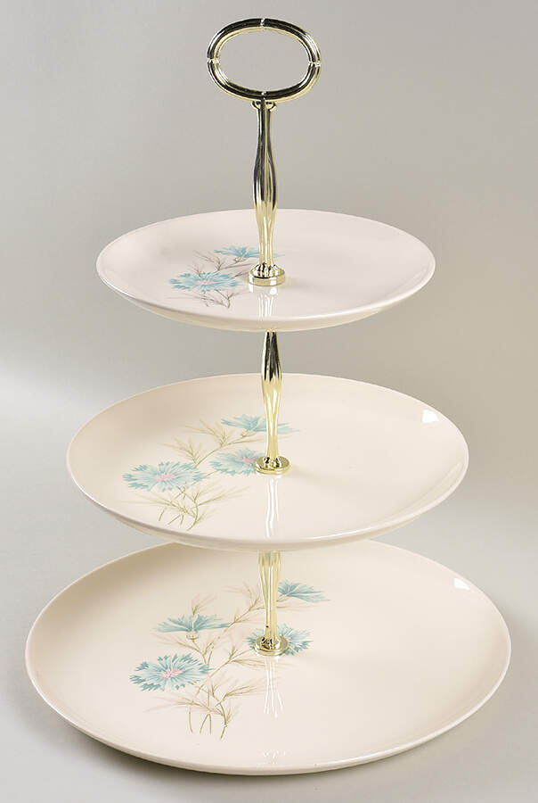 Boutonniere 13 7/8"-14 1/4" 3-Tiered Serving Tray(DP,SP,BB) HC by Taylor, Smith & Taylor (Ts&T)-1