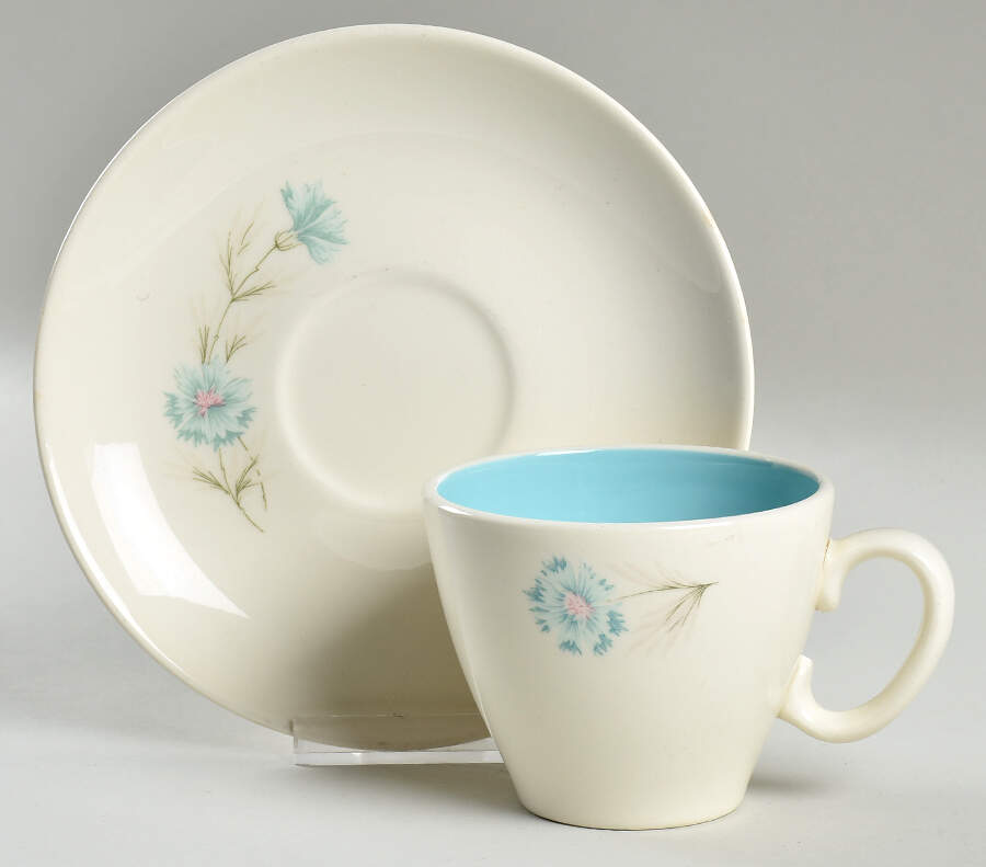 Boutonniere Flat Cup & Saucer Set by Taylor, Smith & Taylor (Ts&T)-1
