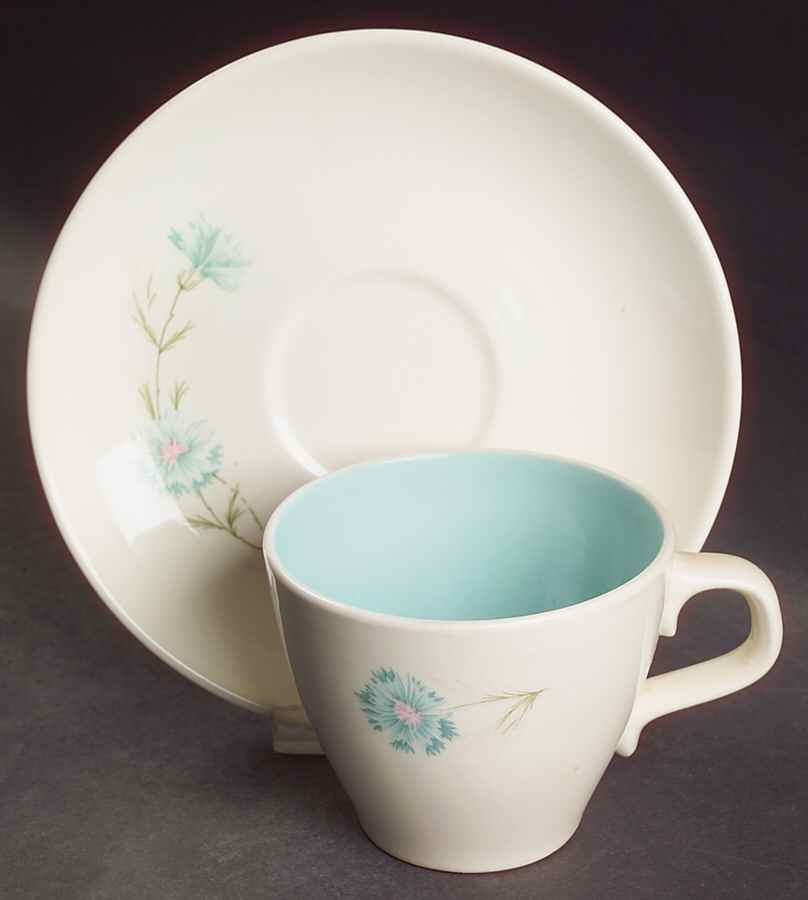 Boutonniere Flat Cup & Saucer Set by Taylor, Smith & Taylor (Ts&T)-1