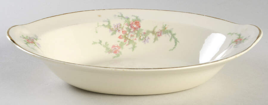 Brides Bouquet 9" Oval Vegetable Bowl by Taylor, Smith & Taylor (Ts&T)-1