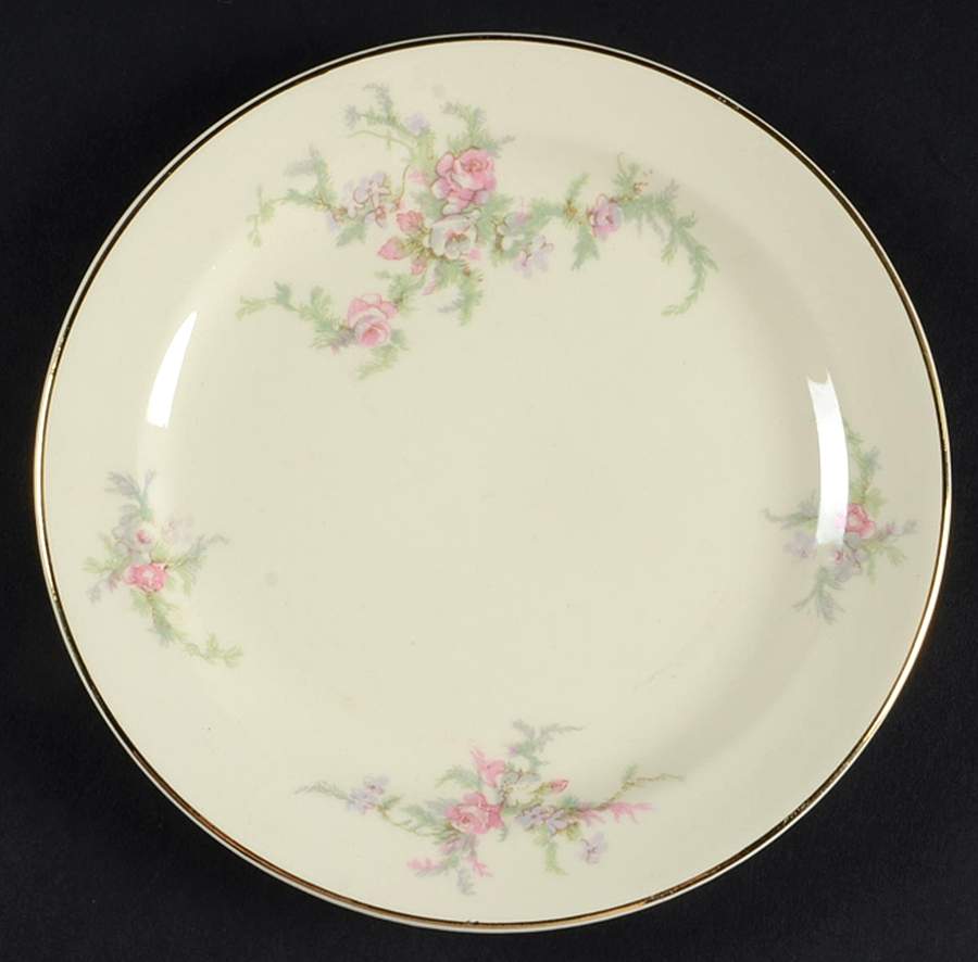 Brides Bouquet Bread & Butter Plate by Taylor, Smith & Taylor (Ts&T)-1