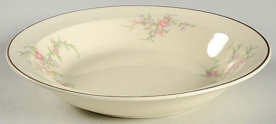 Brides Bouquet Rim Soup Bowl by Taylor, Smith & Taylor (Ts&T)-1