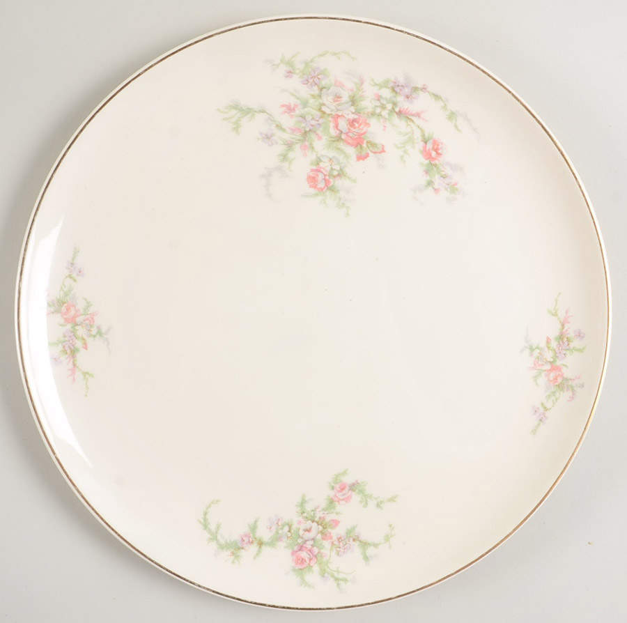 Bridal Flower Dinner Plate by Taylor, Smith & Taylor (Ts&T)-1