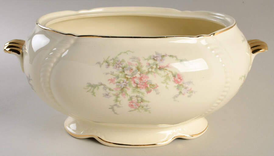 Bridal Flower Tureen No Lid by Taylor, Smith & Taylor (Ts&T)-1