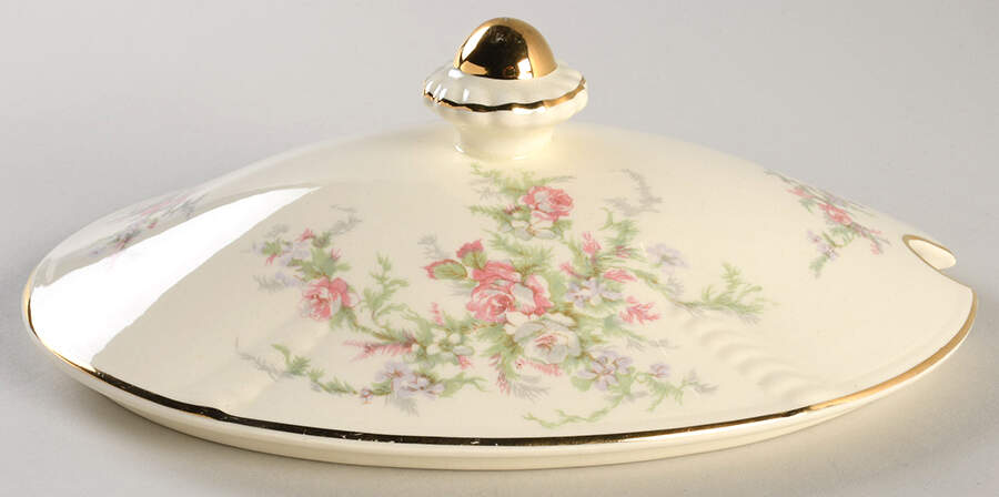 Bridal Flower Lid for Tureen by Taylor, Smith & Taylor (Ts&T)-1