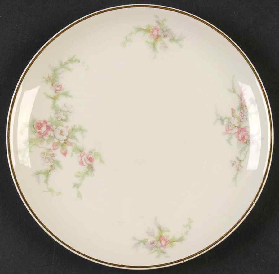 Bridal Flower Bread & Butter Plate by Taylor, Smith & Taylor (Ts&T)-1