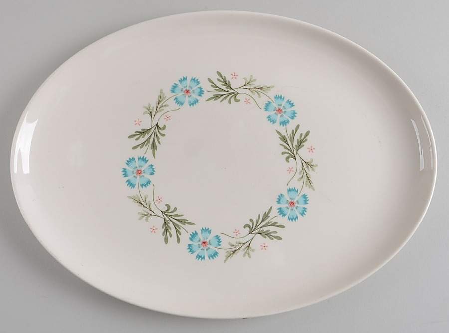 Bridal Wreath 13" Oval Serving Platter by Taylor, Smith & Taylor (Ts&T)-1