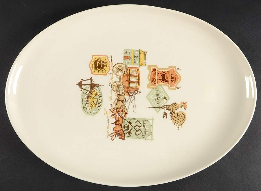 Cape Cod 13" Oval Serving Platter by Taylor, Smith & Taylor (Ts&T)-1