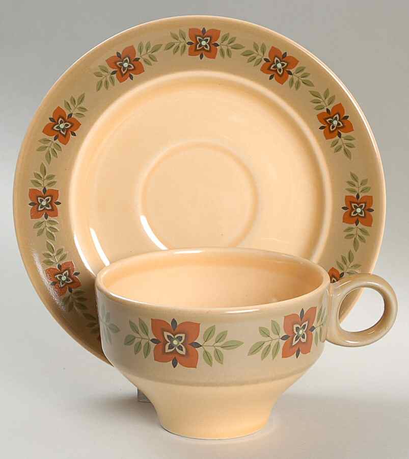 Casa Madrid Flat Cup & Saucer Set by Taylor, Smith & Taylor (Ts&T)-1