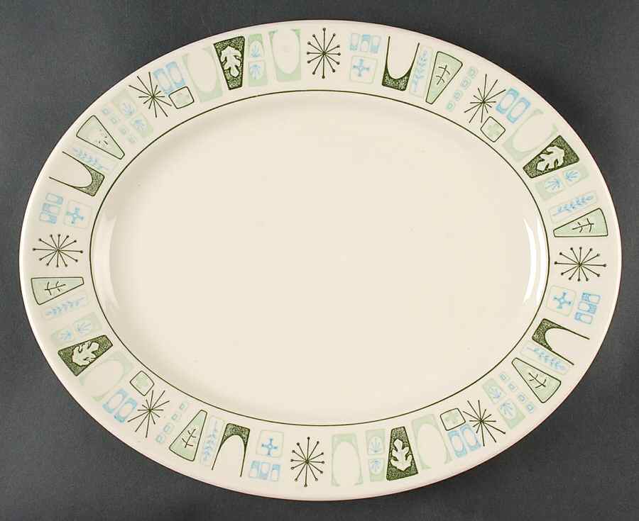 Cathay 13" Oval Serving Platter by Taylor, Smith & Taylor (Ts&T)-1