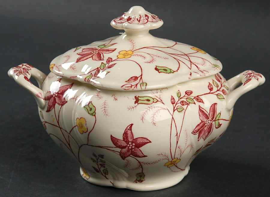 Chelsea Chintz Sugar Bowl & Lid by Taylor, Smith & Taylor (Ts&T)-1