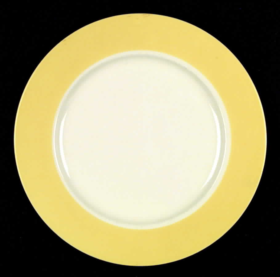Classic Sunburst Yellow (No Trim) Dinner Plate by Taylor, Smith & Taylor (Ts&T)-1
