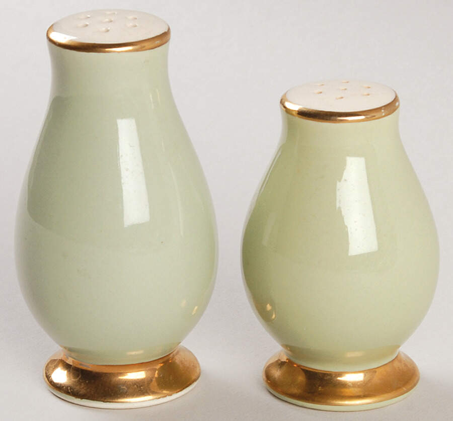 Classic Heritage Celadon Green Salt & Pepper Set by Taylor, Smith & Taylor (Ts&T)-1