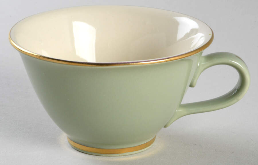 Classic Heritage Celadon Green Flat Cup by Taylor, Smith & Taylor (Ts&T)-1