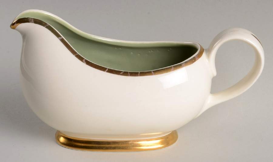 Classic Heritage Celadon Green Gravy Boat by Taylor, Smith & Taylor (Ts&T)-1