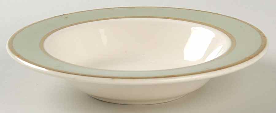 Classic Heritage Celadon Green Rim Fruit/Dessert (Sauce) Bowl by Taylor, Smith & Taylor (Ts&T)-1