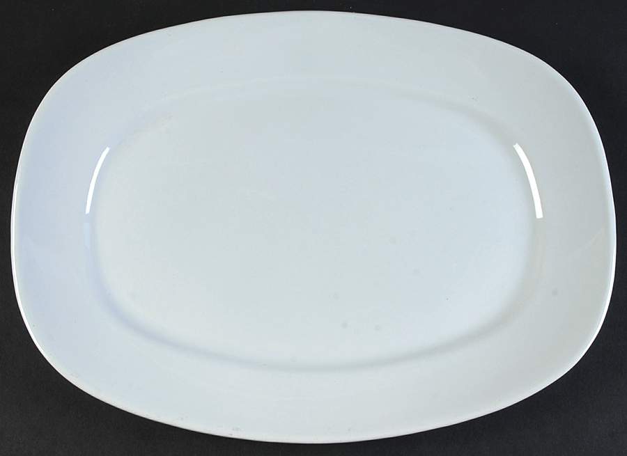 Conversation Gray 13" Oval Serving Platter by Taylor, Smith & Taylor (Ts&T)-1