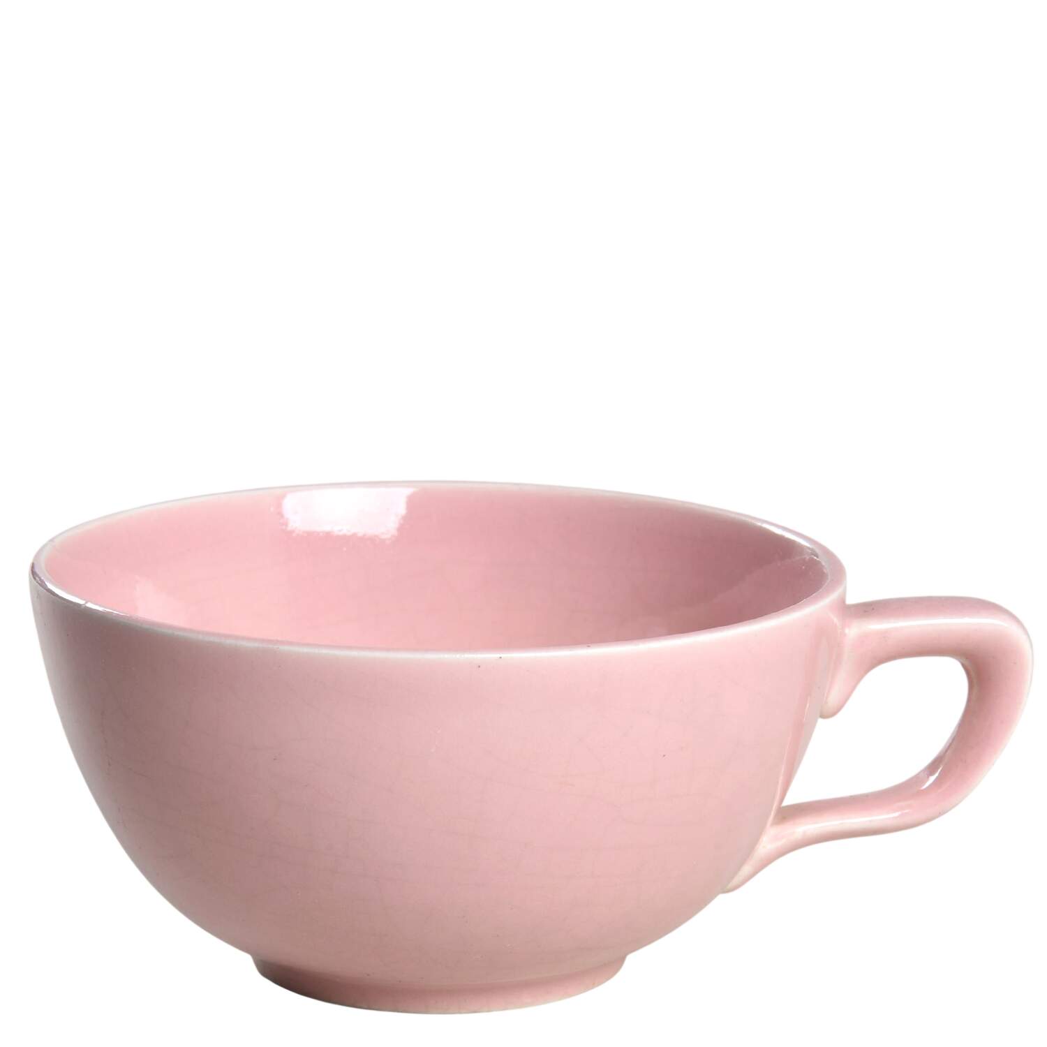 Conversation Pink Flat Cup by Taylor, Smith & Taylor (Ts&T)-1