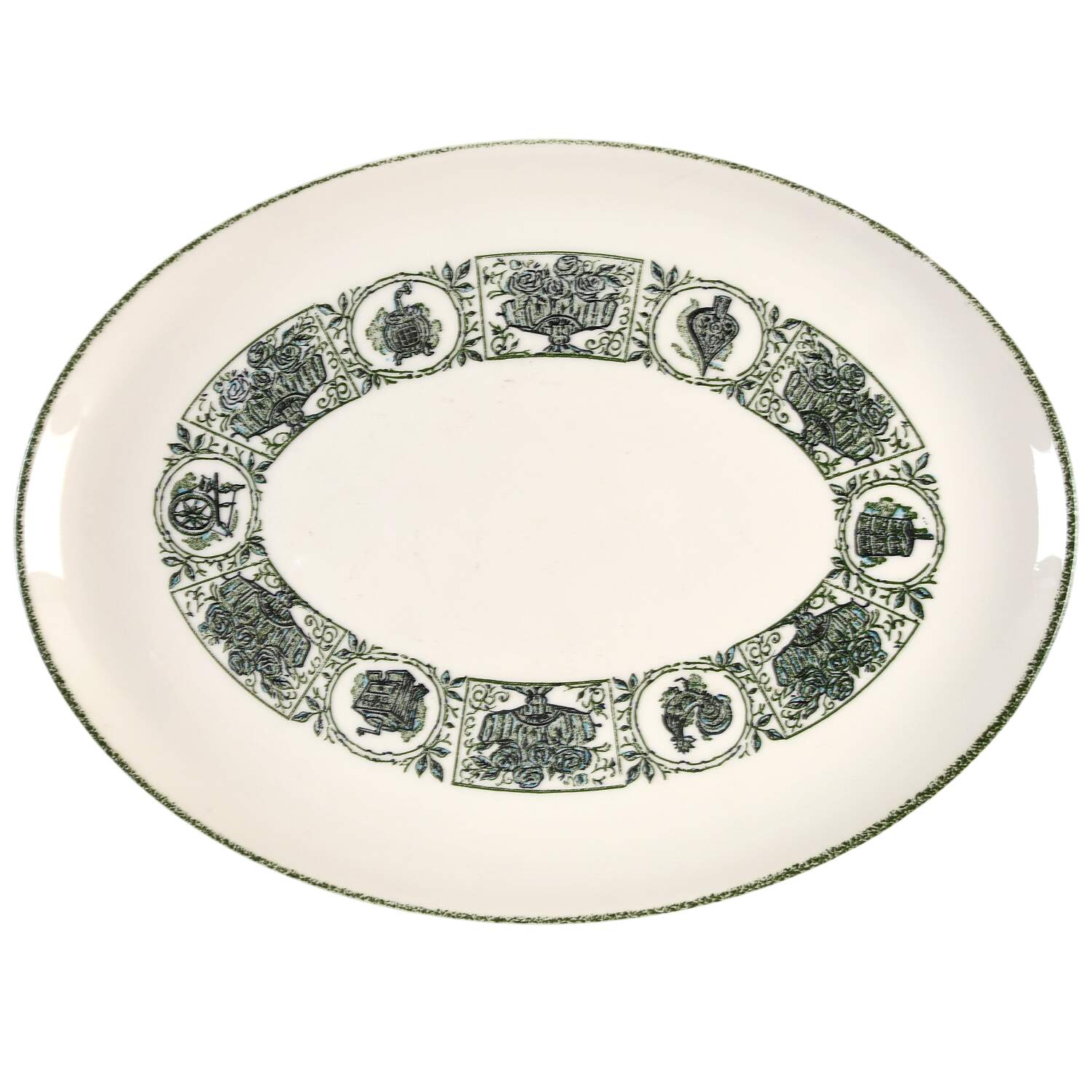 Country Store 13" Oval Serving Platter by Taylor, Smith & Taylor (Ts&T)-1