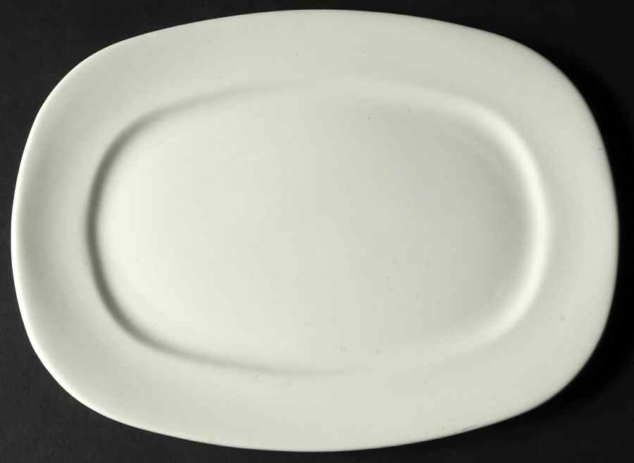 Conversation White 11" Oval Serving Platter by Taylor, Smith & Taylor (Ts&T)-1