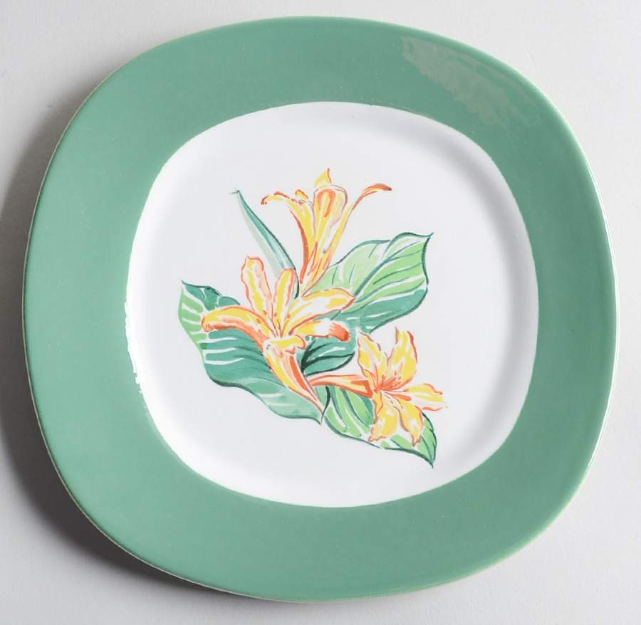 Daylily Salad Plate by Taylor, Smith & Taylor (Ts&T)-1