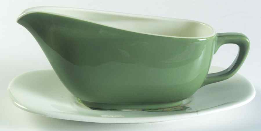 Daylily Gravy Boat & Underplate by Taylor, Smith & Taylor (Ts&T)-1